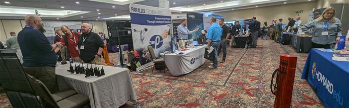 Exhibit hall at IT Squared
