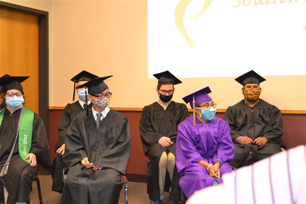 Students during ceremony